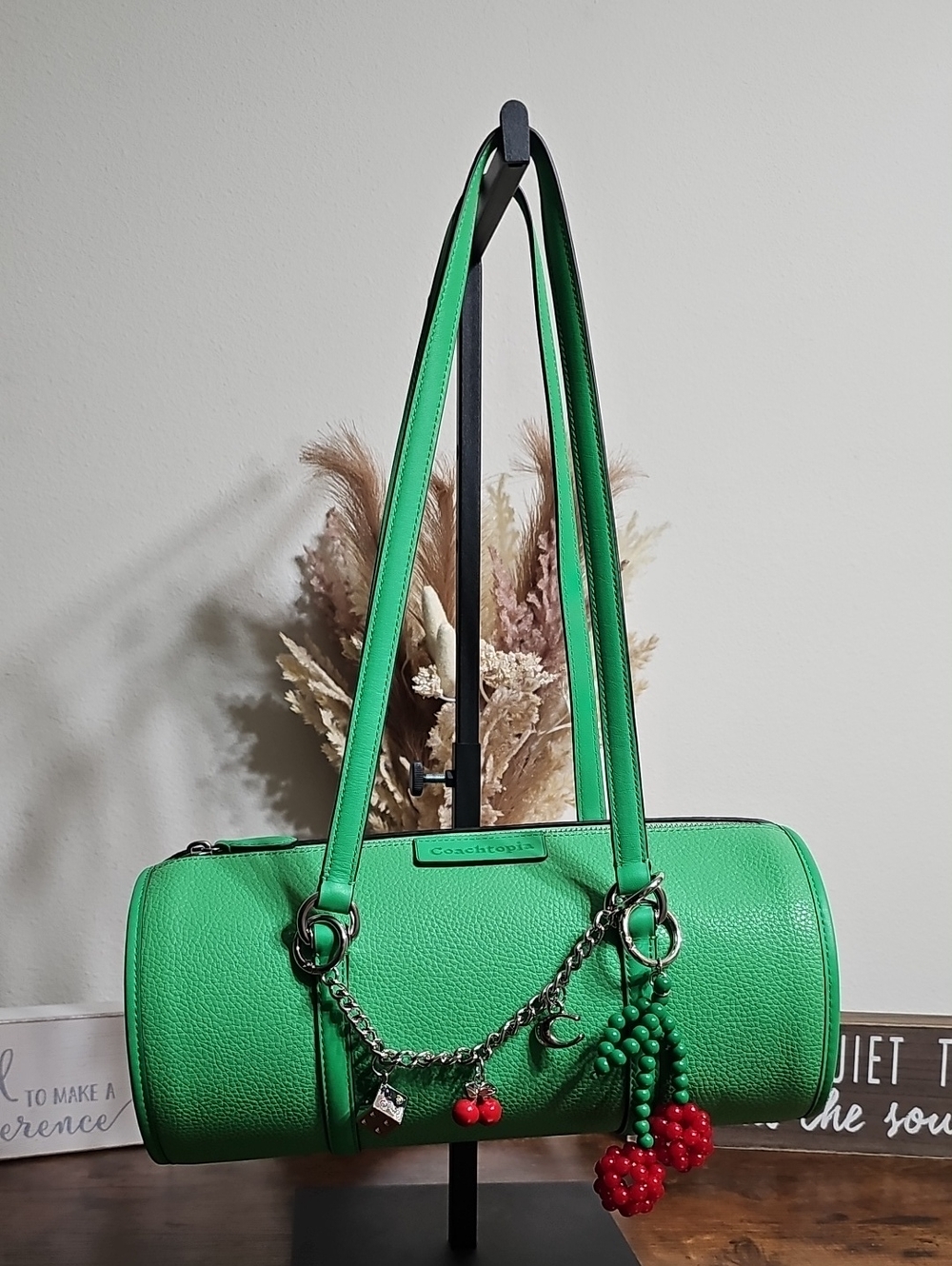 Coach COACHTOPIA Barrel Bag Electric Kelp